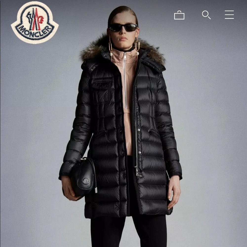 Moncler Hermifur Long Down Jacket